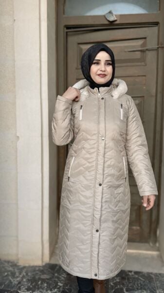 Fermuarlı Şişme Mont