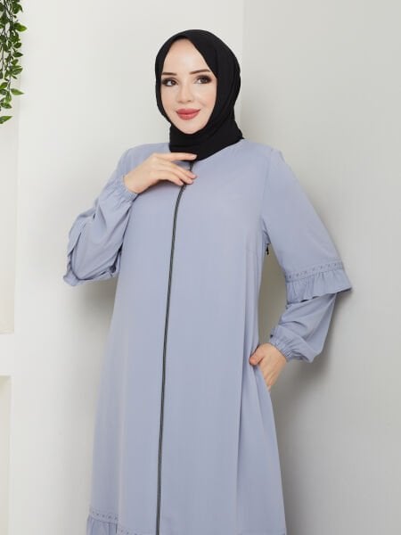 Medine İpeği Fırfırlı Ferace